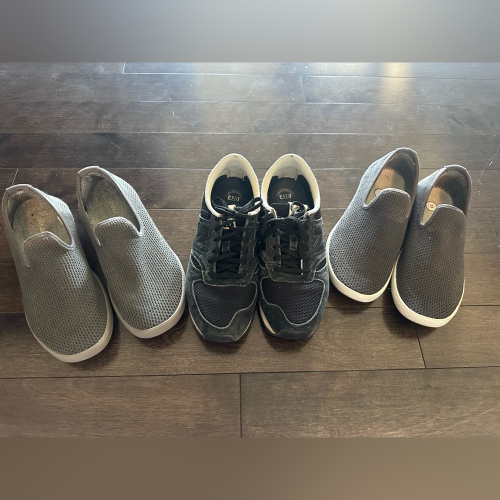 3 pairs of shoes!